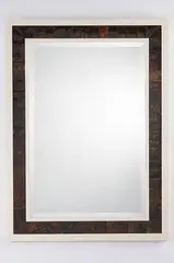 mirror by Karl Springer, 1981, lacquered wood, tortoise shell, mirrored glass, sold Mar 2007