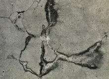 untitled (Cracked Wall) by Aaron Siskind, 1948, vintage gelatin silver print mounted on Masonite, sold Mar 2007