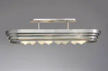 Donald Deskey, chandelier from the Brown Palace Hotel, 1936, aluminum, glass, enameled steel