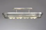 Donald Deskey, chandelier from the Brown Palace Hotel, 1936, aluminum, glass, enameled steel
