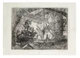 Giovanni Battista Piranesi, Prisoners on a projecting platform, from Carceri d'Invenzione