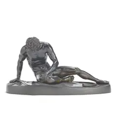 Giuseppe Caputi, Roman patinated bronze figure of 'The Dying Gaul', circa 1820, patinated bronze