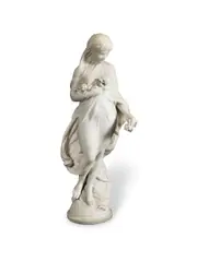 Ernesto Gazzeri, marble figure of the veiled Flora, marble