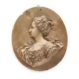 Giovanni Battista Nini, terracotta medallion of Queen Marie Antoinette, circa 1770, terracotta