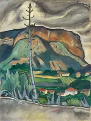 Richard Seewald, Südfranzösische Landschaft, 1914, Öl auf Leinwand