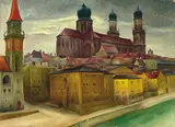 Albert Birkle, Passau, 1925, Öl auf Pappe