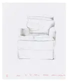 David Hockney, Chair, 38 The Colony Malibu, 1973, Lithografie auf Velin