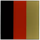 Gerhard Richter, SCHWARZ-ROT-GOLD IV, 2015, Serigrafie hinter Floatglas