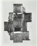 Louise Nevelson, Sky Shadow, 1973, Lead intalgio collage on heavy rag paper