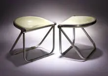 Pair of Plona stools by Giancarlo Piretti, 1970, Castelli, sold May 2010