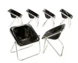 Giancarlo Piretti, Group of 6 Plona chairs, 1970, Castelli