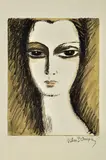Kees van Dongen, Tete de Femme, c. 1955, Lithograph in colors