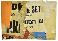 Untitled by Jacque Villegle, c. 1961, Torn poster collage, sold May 2010