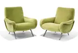 Marco Zanuso, Pair of Lady chairs