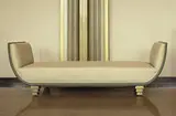 Paul Theodore Frankl, Skyscraper daybed, c. 1928, lacquered wood, silk
