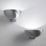 Kurt Versen, sconces, pair, c. 1935, enameled cast and spun aluminum