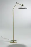 floor lamp by Gio Ponti, 1960, brass, enameled aluminum, glass, sold Mar 2007