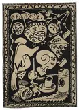 Hervé Di Rosa, carpet, c. 1980, machine-woven wool