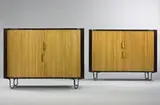 Edward Wormley, Mr. and Mrs. chests, models #4723 and #4724, 1947, mahogany, bleached mahogany