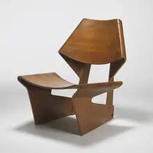 Greta Jalk, Laminated chair, 1963, laminated teak