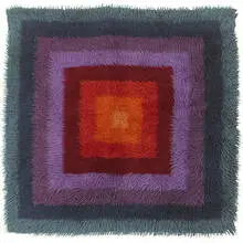 rug by Verner Panton, 1969, wool, sold Mar 2007
