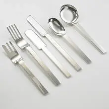 Russel Wright, flatware, 1933/1987, silver plate
