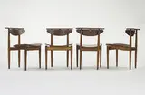 Finn Juhl, dining chairs, set of four