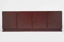 cabinet by Tommi Parzinger, c. 1950, lacquered wood, brass, sold Mar 2007