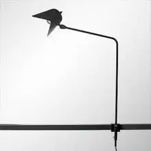 Agrafee lamp by Serge Mouille, c. 1950, enameled aluminum, enameled steel, brass, sold Mar 2007