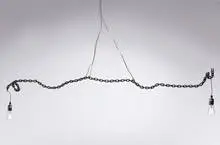 hanging lamp by Franz West, 1988, welded steel, sold Mar 2007