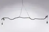 Franz West, hanging lamp, 1988, welded steel