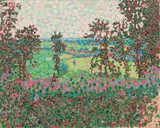 Gustav Gildemeister, Sommerlandschaft, Um 1908, Öl auf Leinwand