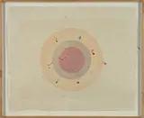 Kenneth Noland, Untitled (From Circle I Series), 1978, Three layers of colored pulp with monoprint lithograph printed in colors