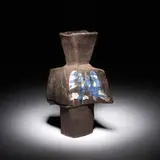 Large Pot by Peter Voulkos, Stoneware vessel comprised of wheel thrown, paddled, cut and manipulated forms with decoration, sold Dec 2009