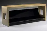 console by Paul Theodore Frankl, c. 1948, mahogany, lacquered cork, sold Mar 2007