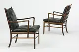 Ole Wanscher, Colonial lounge chairs model #149, pair