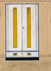 Josef Hoffmann, rendering, 1903, gouache and India ink on paper