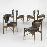 Finn Juhl, dining chairs model #402, set of six