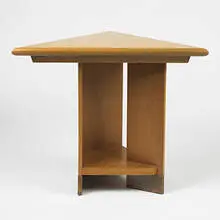 table from Price Tower, Bartlesville, Oklahoma by Frank Lloyd Wright, 1956, mahogany, copper, sold Mar 2007