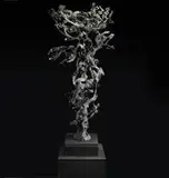 Harry Bertoia, Untitled #5 (Spill Cast), 1960, bronze with applied patina