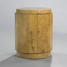 occasional table, model #6302D by Edward Wormley, 1973, natural olive burl, sold Mar 2007