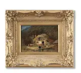 Ra James Ward, Figures outside a cottage with cattle