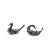 Guy Taplin, Miniature cormorant; and Miniature preening cormorant, two of a set, bronze