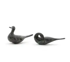 Miniature pintail; and Miniature preening pintail by Guy Taplin, two of a set, bronze, offered Feb 2022