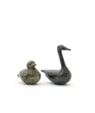 Guy Taplin, Miniature ruddy duck; and Miniature goose, two of a set, bronze