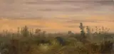 Carl Gustav Carus, Blick über den Waldrand. 1840er/50er Jahre