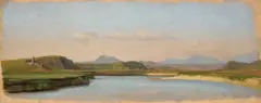 August Lucas, Aqua Acetosa, 1829, Öl auf Bütten