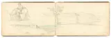 Deutsch, 1847 & 49, Bleistift, teilweise aquarelliert bzw. mit Kreide weiß gehöht, auf 53 (von 60) verschiedenfarbigen Blatt Papier