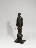 Neuer Eiserner Mann by Stephan Balkenhol, 2004, Bronze mit schwarz-brauner Patina. Höhe: 85 cm (33 ½ in.), sold Jun 2018