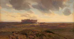 Alexandre Calame, Paestum, Um 1844, Aquarell auf Papier